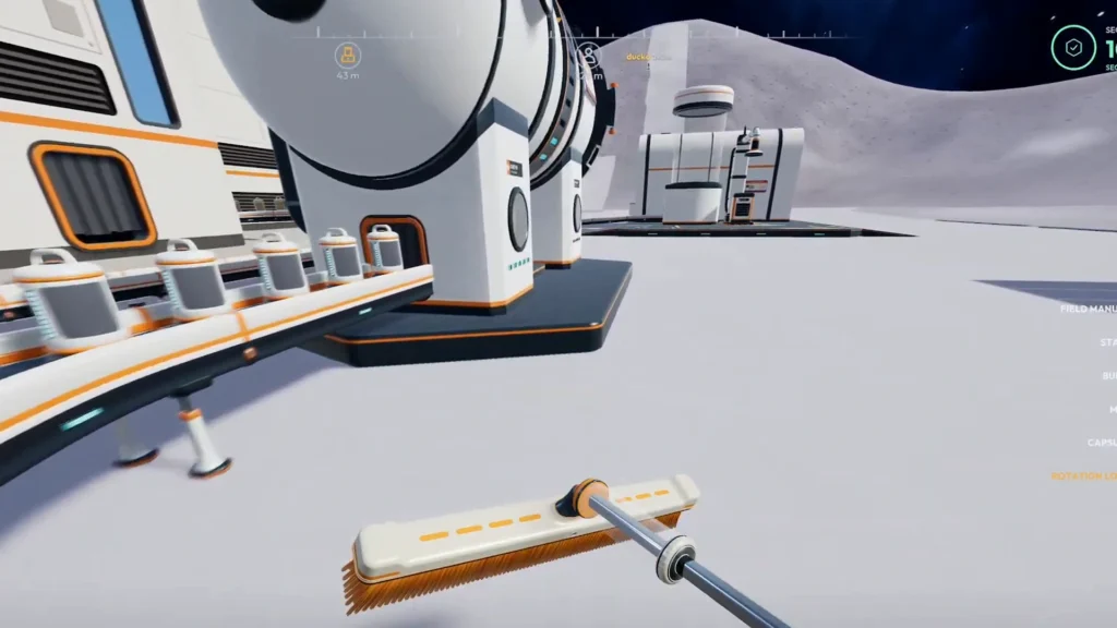 Conveyor belt is carrying all the capsules to their destination