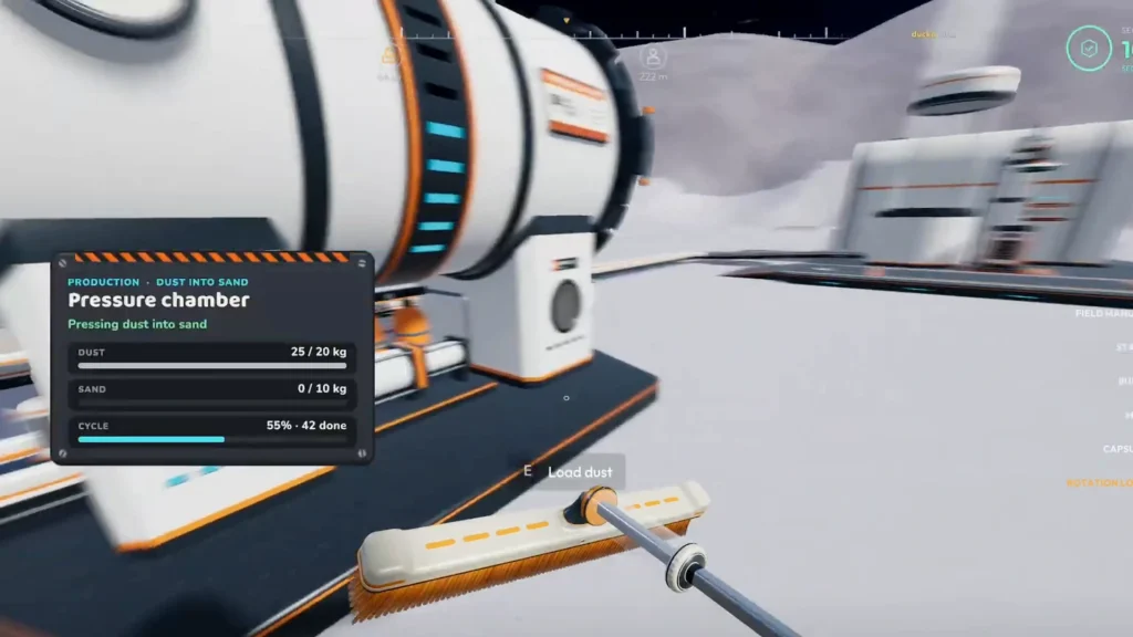 Moon Sweepers Pressure Chamber being used