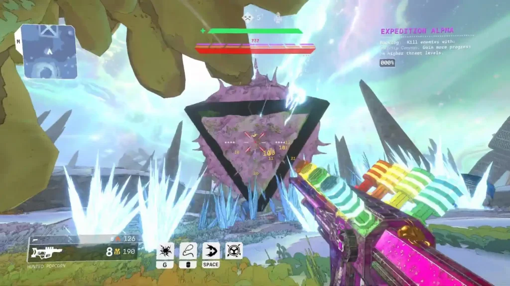 Expedition Alpha Boss ice spikes growing