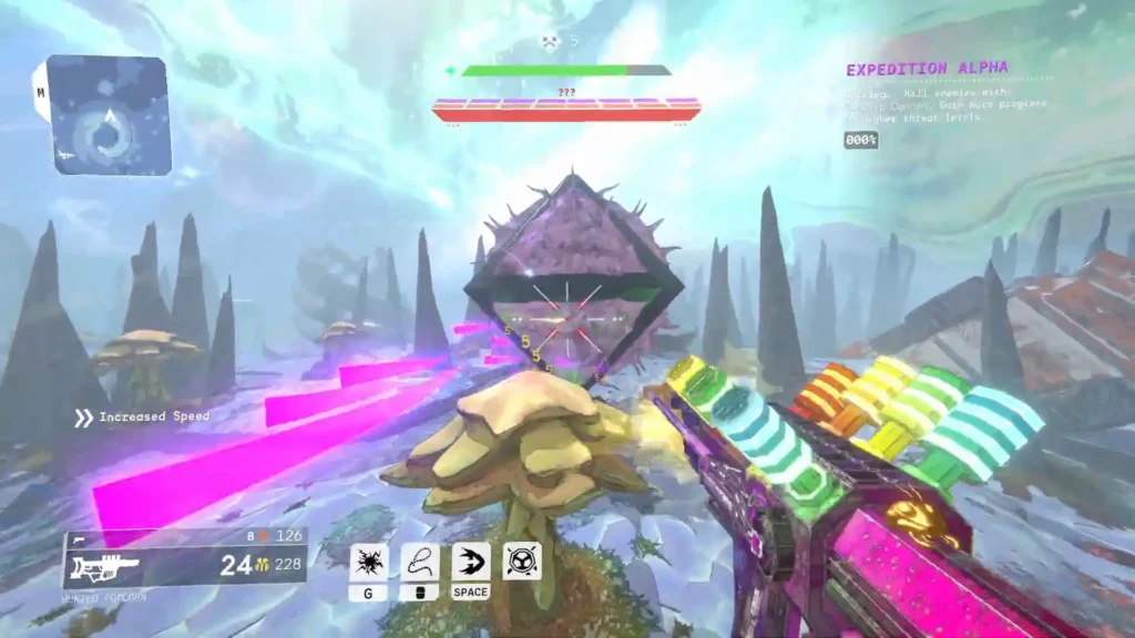 Expedition Alpha Boss homing attack