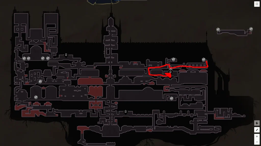 Notre-Dame East Gallery Seal Location