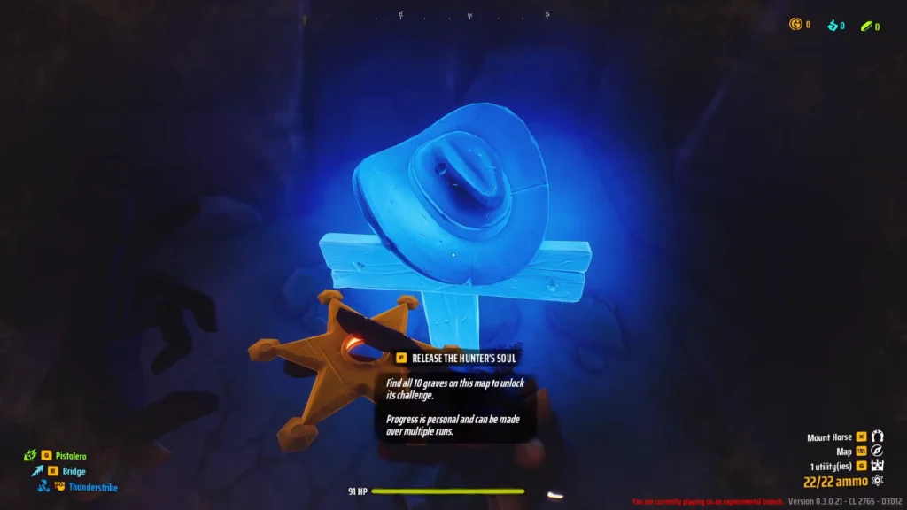 Grave 1 location shown in the game world