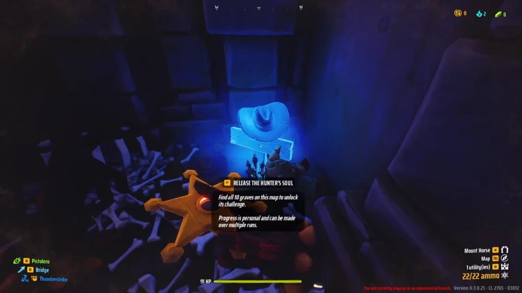 Grave 2 location shown in the game world