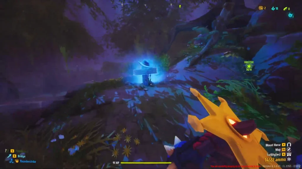 Grave 9 location shown in the game world