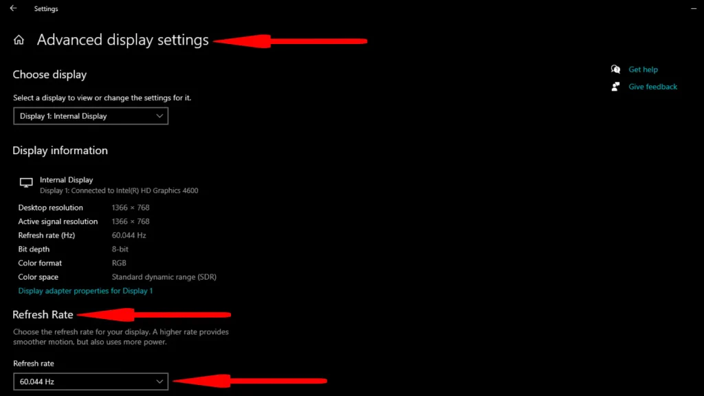 Refresh rate control