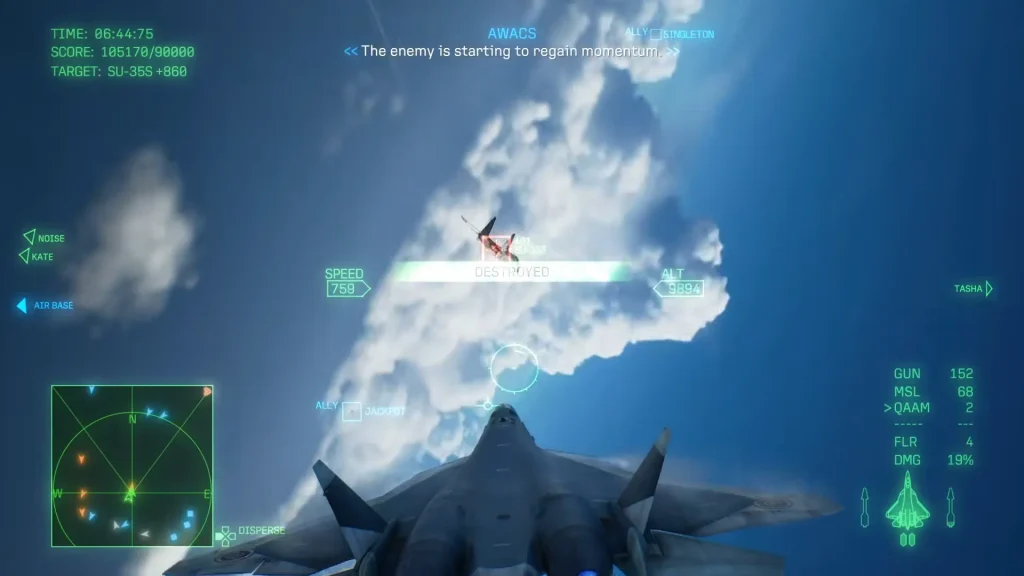 Lux Lunae unit of ace combat 8 mission 28