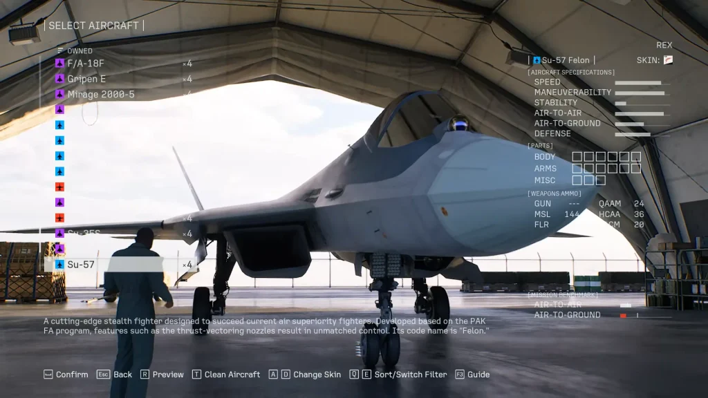Su-57 Felon best aircraft