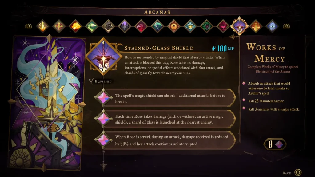 Tainted Glass Shield Brittle King Arcana