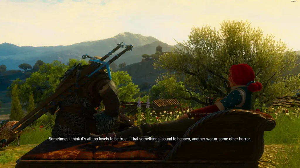 The Witcher 3 Triss and Geralt in Blood and Wine dlc
