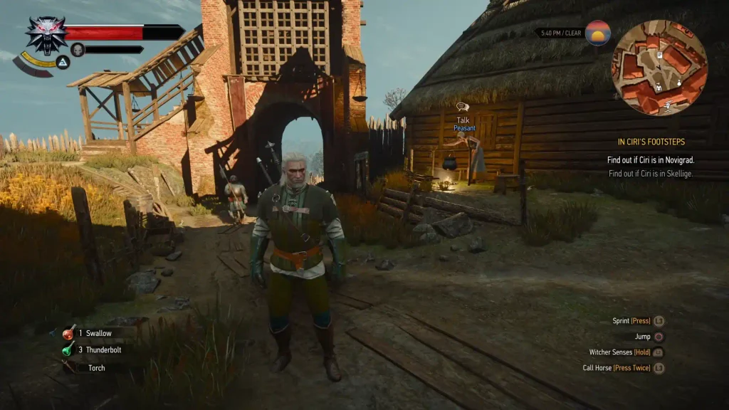 the location where Fergus is