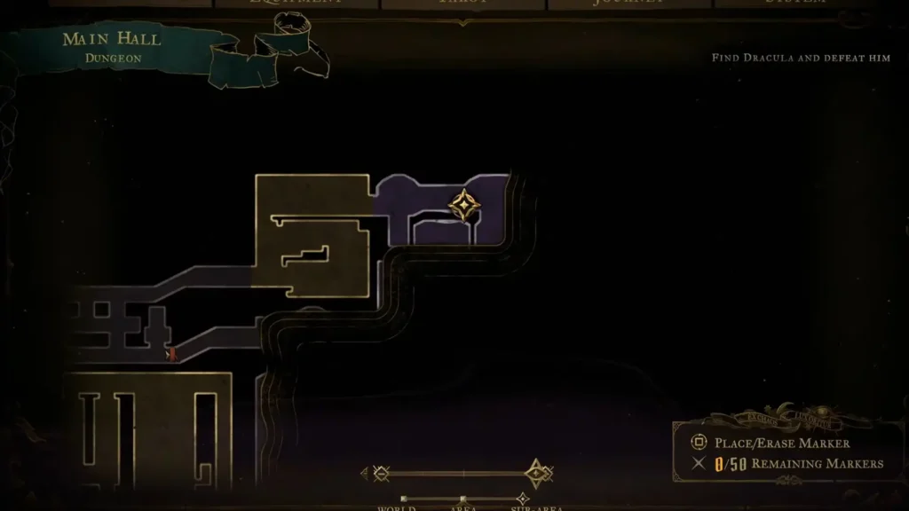 The fifth Statue location in the Dungeon