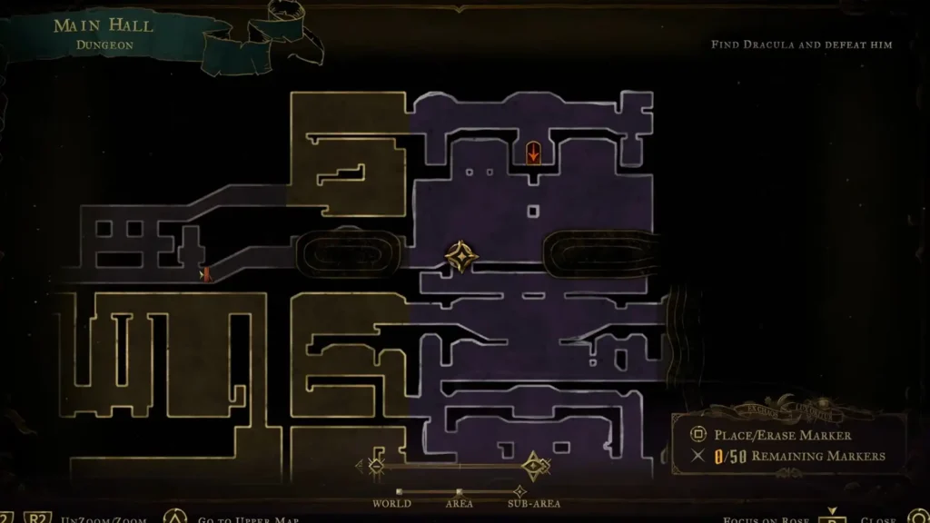 The fourth Statue location in the Dungeon