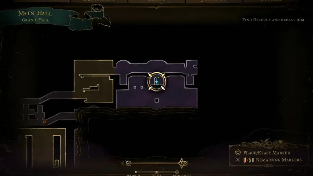 The second statue location in the Dungeon