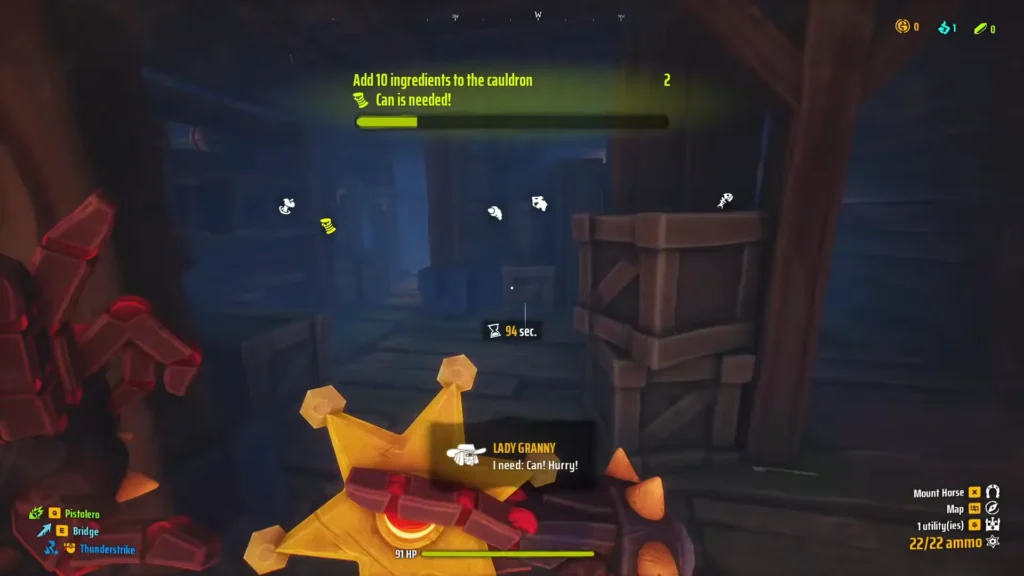 The two corridors in the left door in the warehouse