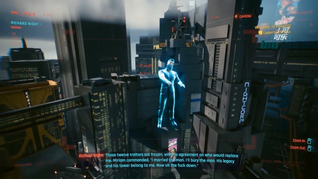 Tour Stop 1 Night Corp Tower