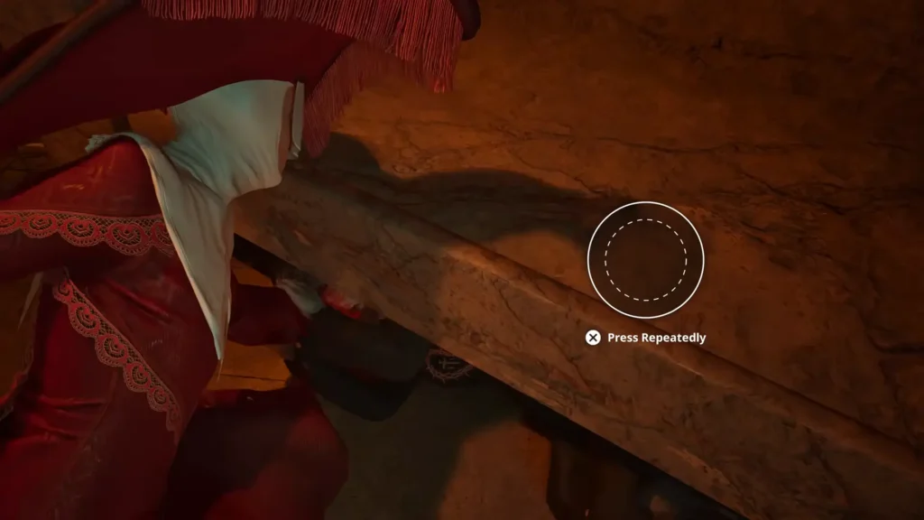 Red Nun Under Sofa Novice