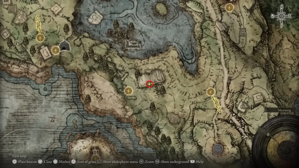 Yura’s Armor location on the map