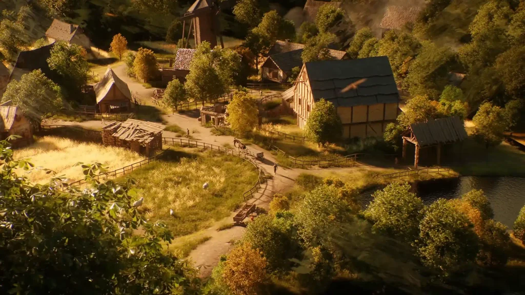Beautiful bright village