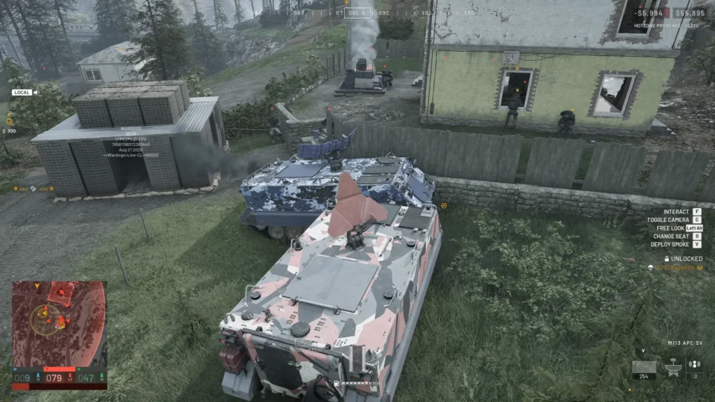 WARDOGS Infantry Only mode enabled in the community server settings