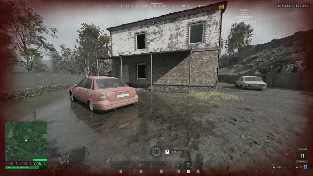 WARDOGS Infantry mode server browser showing community server options