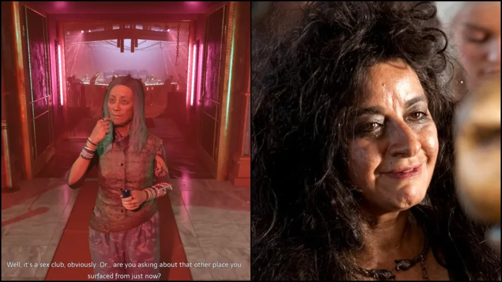 Zora Beckett, the mysterious merchant voiced by Mia Soteriou in Hellraiser Revival