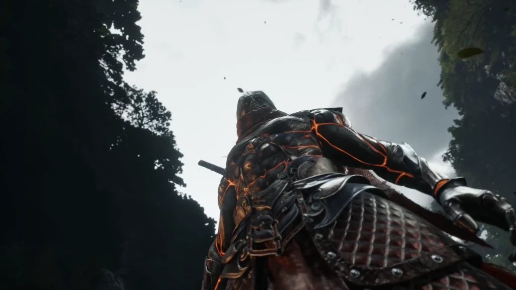 blood steel form from a low angle