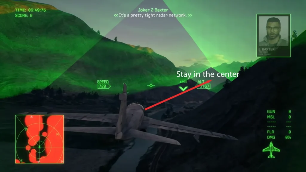 evade radar coverage in Mission 14 ace combat 8