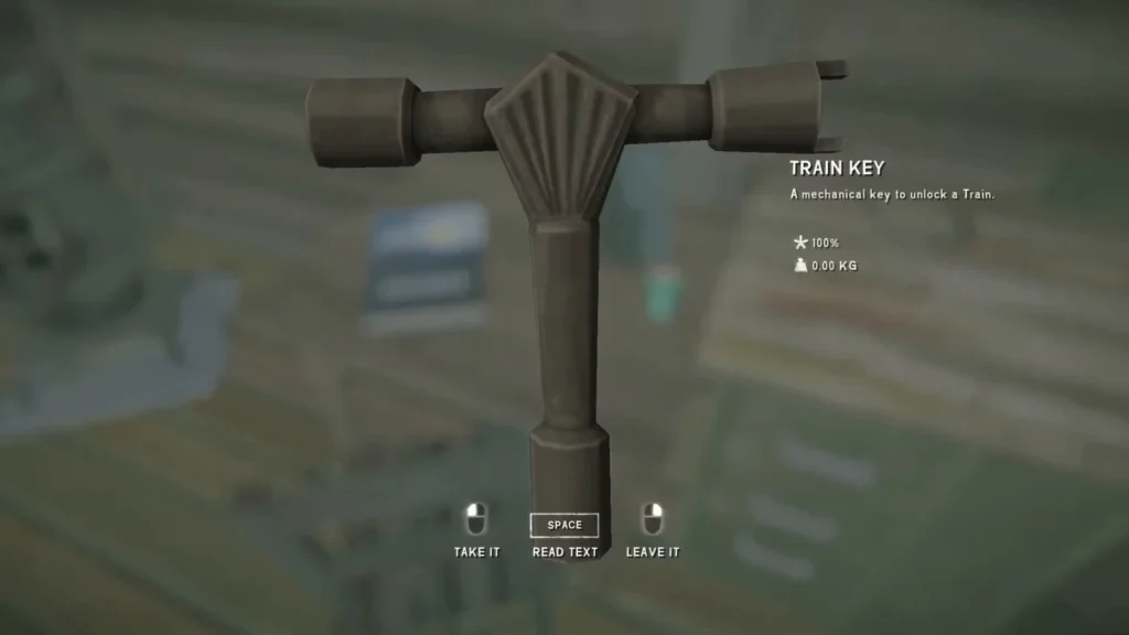finding the train key