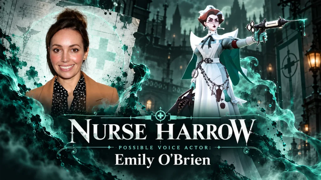 Emily O'Brien alongside Nurse Harrow from Deadlock as a possible voice actor candidate for the unconfirmed role.