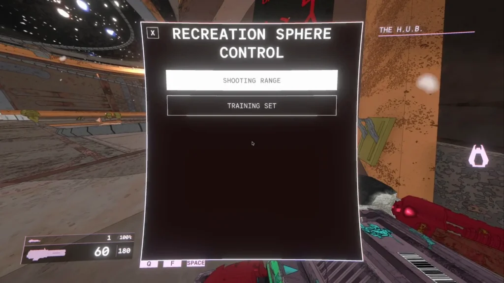 Recreation Sphere controls for Shooting Range and Training Set