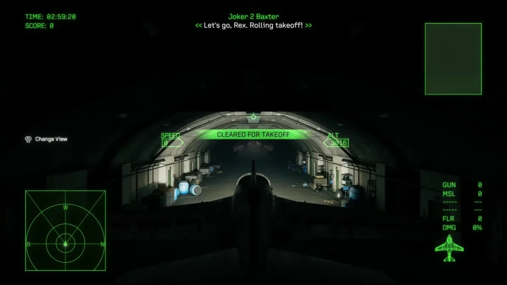 take off phase in Mission 14