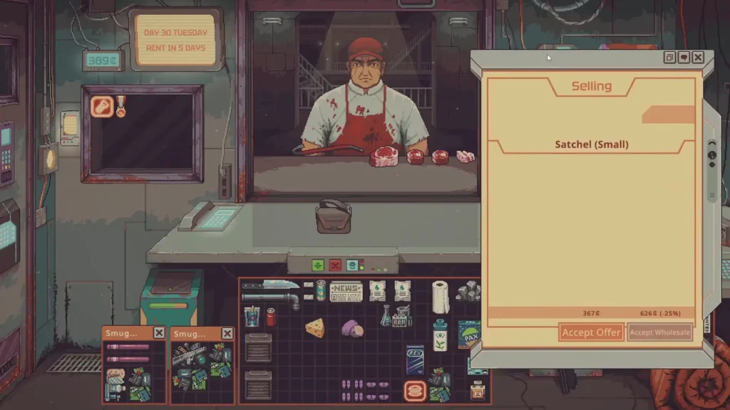 Trading with butcher