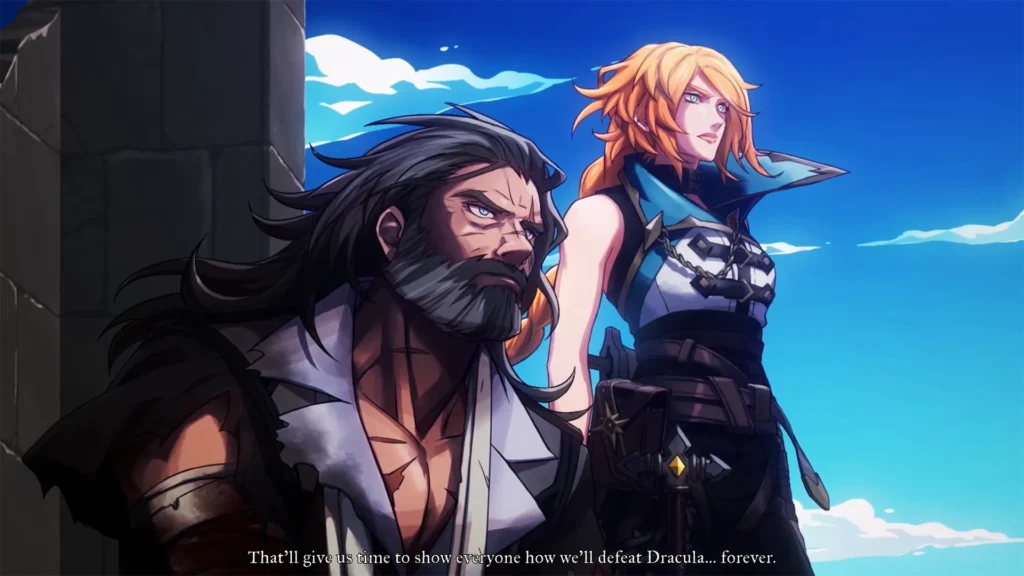 Trevor Belmont survives and reunites with Rose after she breaks Dracula's curse in the Good Ending.
