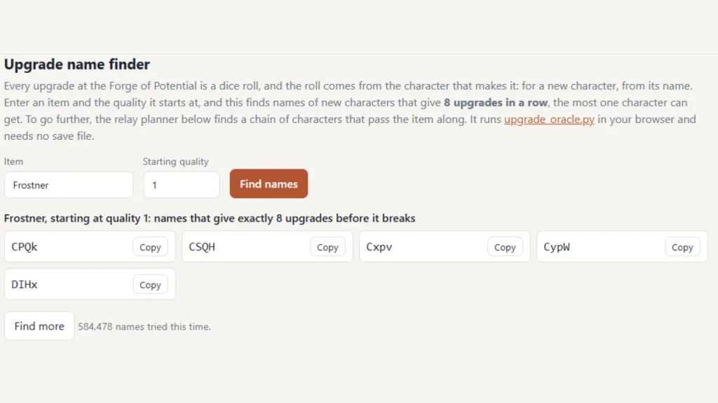 Name Finder Simple